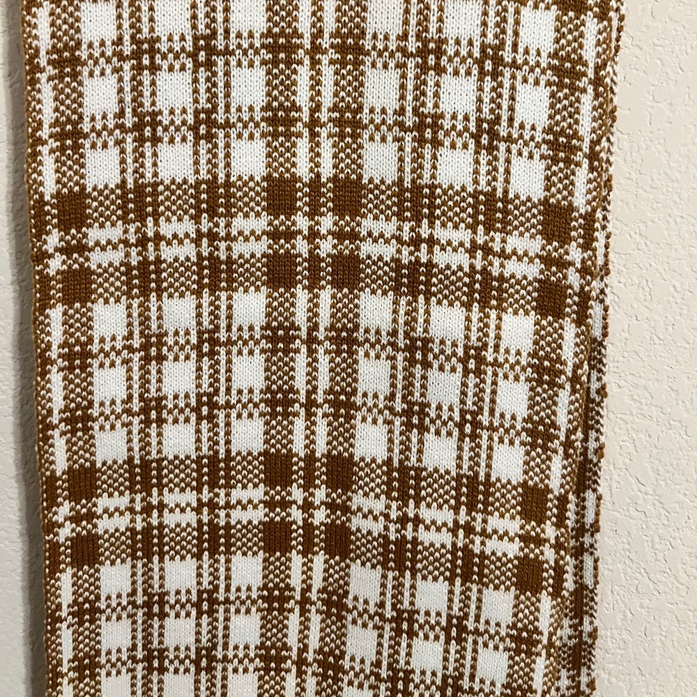 Timberland Orange and White Scarf